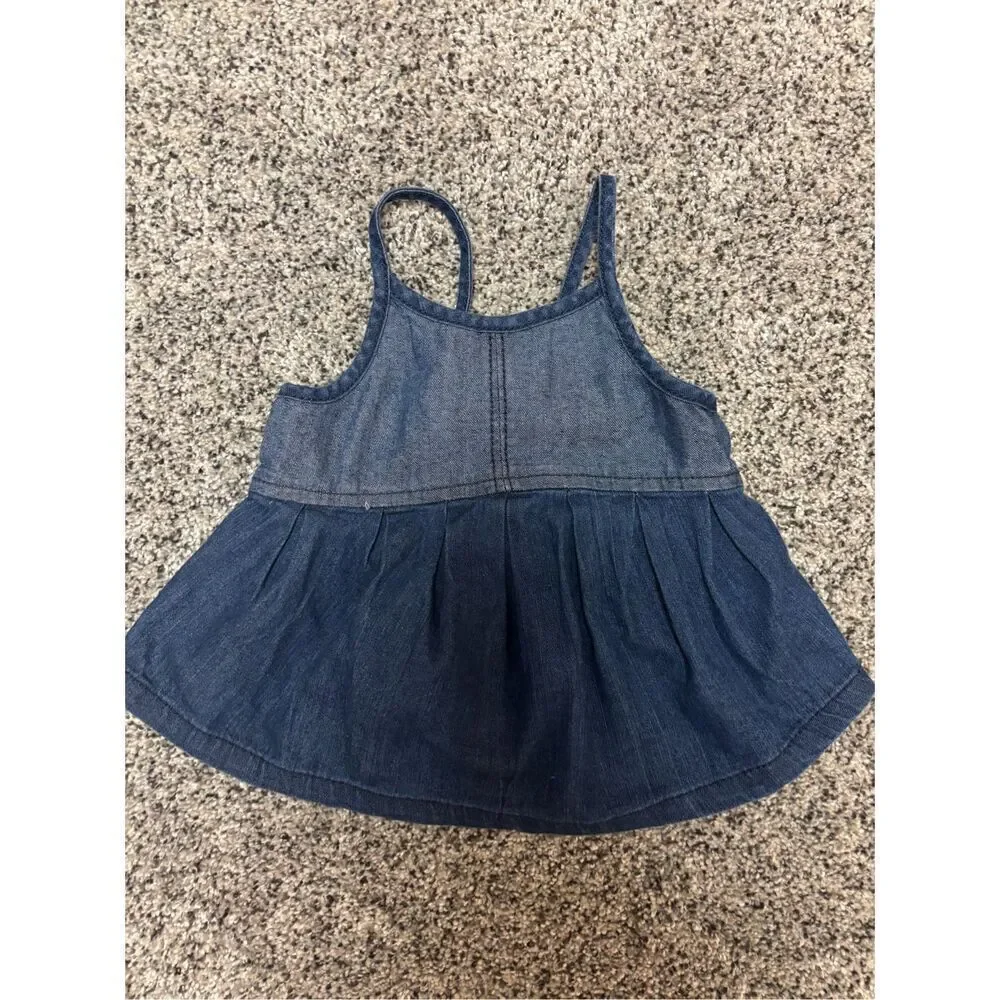 ❤️Old  Navy Baby Girl Denim Dress 12-18 M